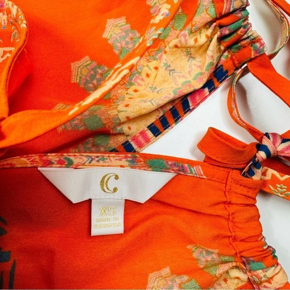 Orange Halter Casual Dress Size‎ Small - Picture 12 of 13